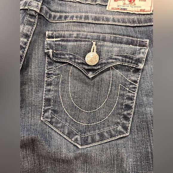 🌸True Religion Skinny Flap Pocket Jeans Size 30🌸 - Picture 4 of 13